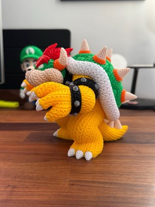 Bowser - Figure 3D in stile crocet - Super Mario
