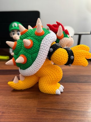 Bowser - Figure 3D in stile crocet - Super Mario