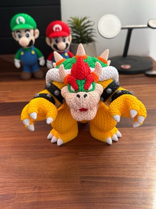 Bowser - Figure 3D in stile crocet - Super Mario