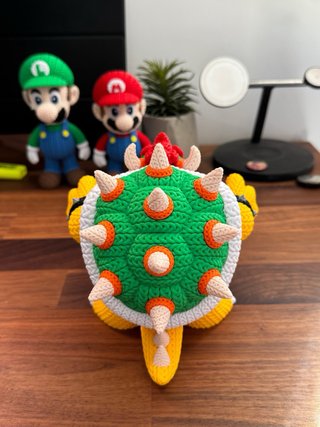 Bowser - Figure 3D in stile crocet - Super Mario