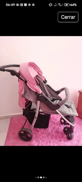 Cochecito Asalvo Baby rosa