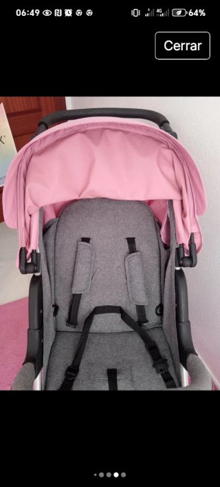 Cochecito Asalvo Baby rosa