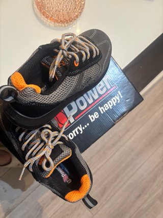 Zapatos de trabajo U-Power grises y naranjas