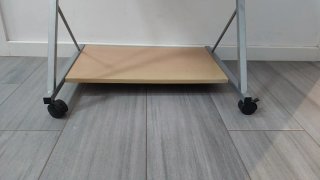 Mini escritorio madera y metal
