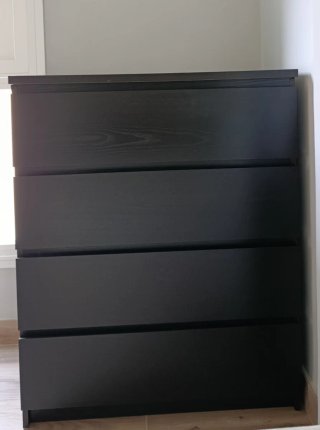 Comoda IKEA Negra Madera