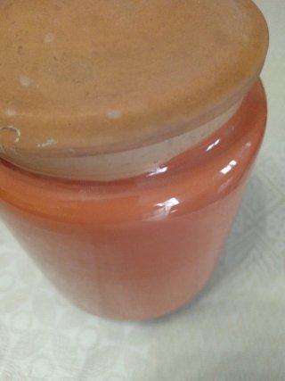 Contenitore terracotta vintage caffè Vergnano