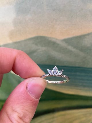 Anello Pandora Tiara Argento