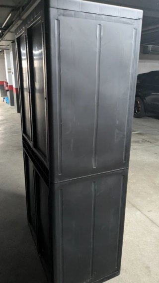 Armario alto XL Spaceo gris plástico