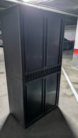 Armario alto XL Spaceo gris plástico