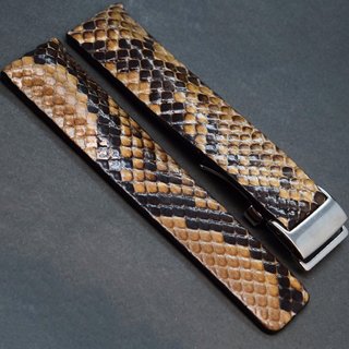 Cinturino effetto pitone 22/24mm stile Breitling