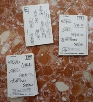 Lotto 40 figurine La Sirenetta Panini 1990
