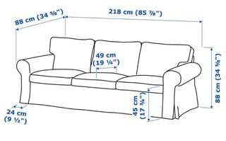 Sofá Ektorp Ikea Beige Claro