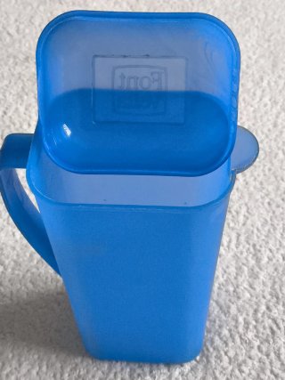 JARRA AGUA "FONT VELLA" 1 LITRO AZUL