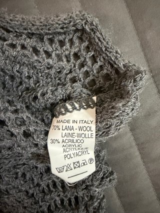 Maglioncino maniche corte grigio