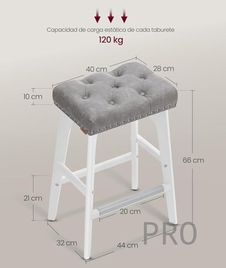 Set di 2 sgabelli da bar