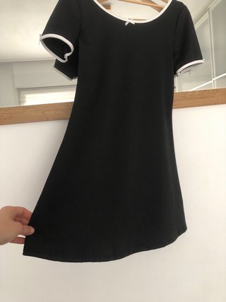 Vestido negro con lazo T.M