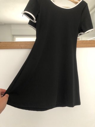 Vestido negro con lazo T.M