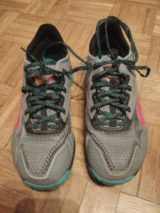 Zapatillas Reebok Nano Gris, Rojo y Turquesa