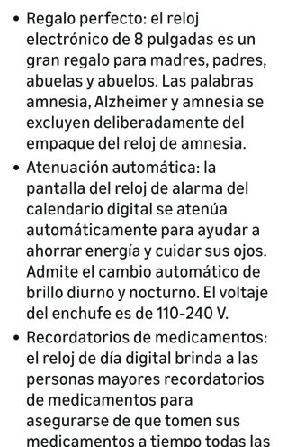 Reloj Personas Mayores