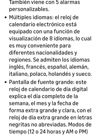 Reloj Personas Mayores