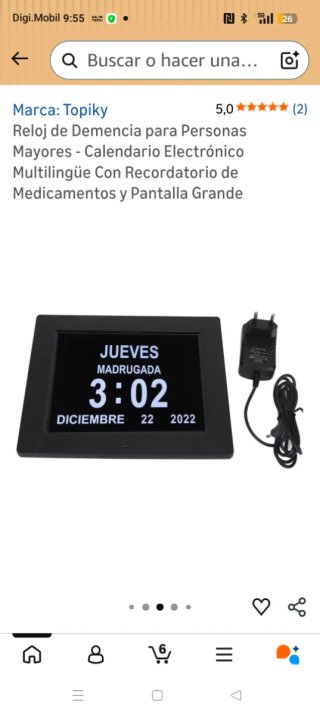 Reloj Personas Mayores