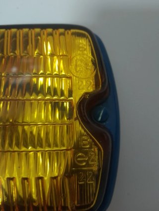 Faro Cibie IODE 35 Original Amarillo y Azul