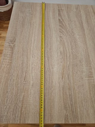 Mesa extensible madera y blanca