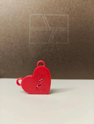 Ciondolo cuore puzzle 3D