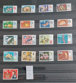 (nu259/262)FIJI   DEFINITIVE 1968/1980  sc.50%