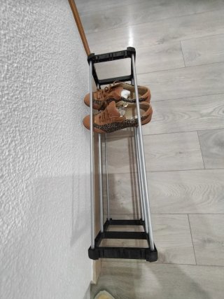 Zapatero 3 niveles metal y plástico
