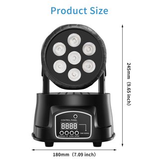 Cabeza Móvil LED Discoteca 7x8W LED RGBW DMX 512