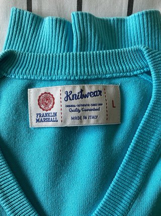 Jersey Franklin & Marshall Talla L Azul Turquesa