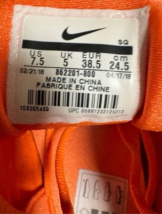 Zapatillas Nike Air Max Plus Naranja/Blanco