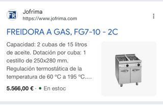 Freidora Fagor FG7-10 2C Doble Cuba