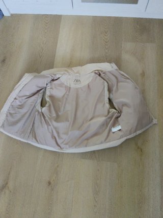 Chaleco acolchado beige adolescente