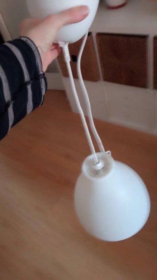 Lámpara de techo blanca