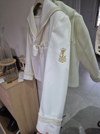 Traje de comunión marinero blanco