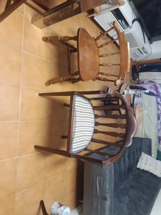 2 Sillas Vintage Madera