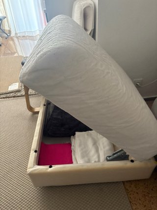 Puf Ikea Beige/Blanco