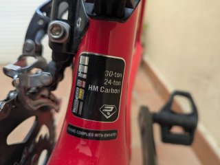 Bicicleta da strada Ridley Rossa
