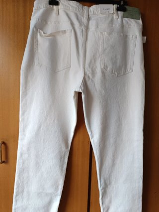 Pantalón C&A Recto Talla L/40/12 Blanco