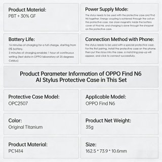 Set OPPO Find N6: Funda + S Pen