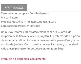Rashguard Tatami Alice in Jiu Jitsu Land