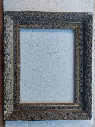 Cornice antica oro e grigio