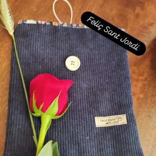 Funda de libro acolchada