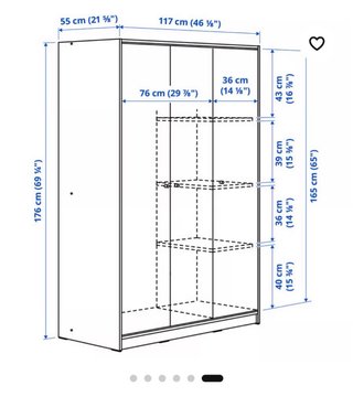 Armario Ikea 3 puertas blanc