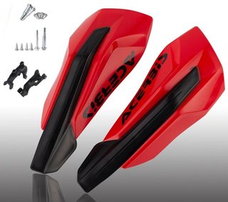 Paramanos de moto rojo KTM universal
