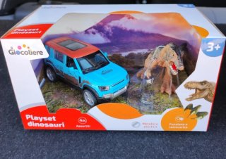 Modellino Playset Jurassic Park Dinosauri con Auto