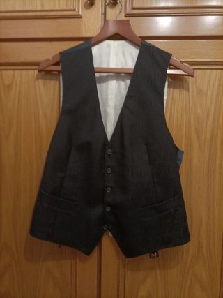 Traje de Novio CANOVAS CLUB Negro Raya diplomática