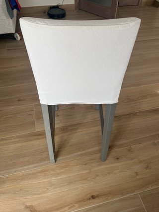 Taburetes altos madera y tela